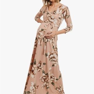 Floral Maternity Maxi Dress